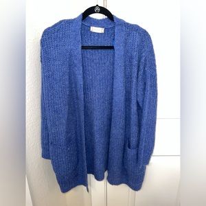 Blue cardigan